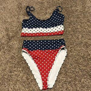 Beach Riot Eva swim top and high wait bottom